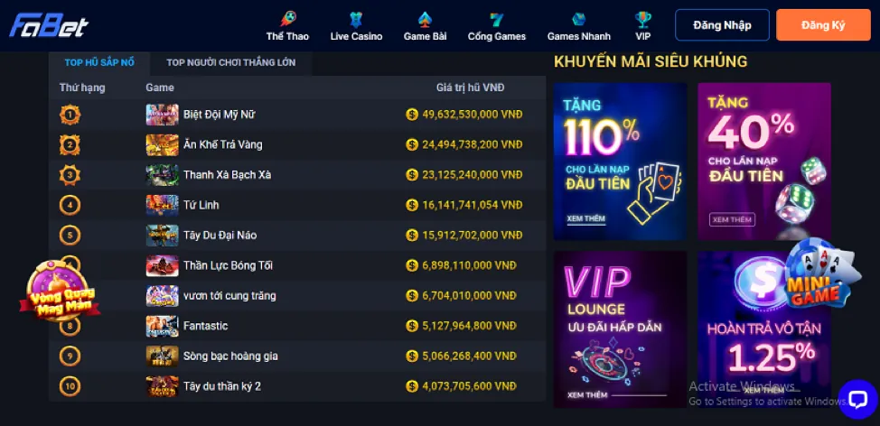 Ưu đãi chào mừng thành viên mới VND188